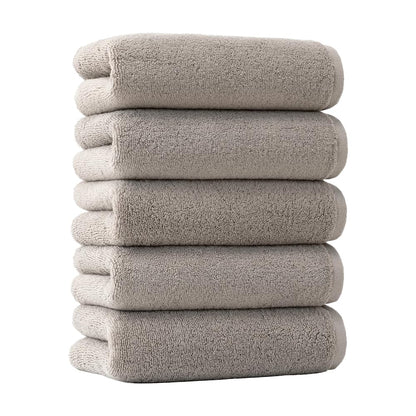 Iris Plaza Smart Yell Face Towel Set Soft and Absorbent Light Gray
