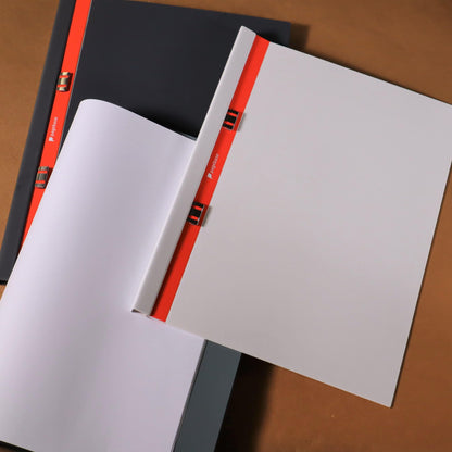PAGEBASE SlideNote A4 Dark Gray Innovative Binder for Business Use