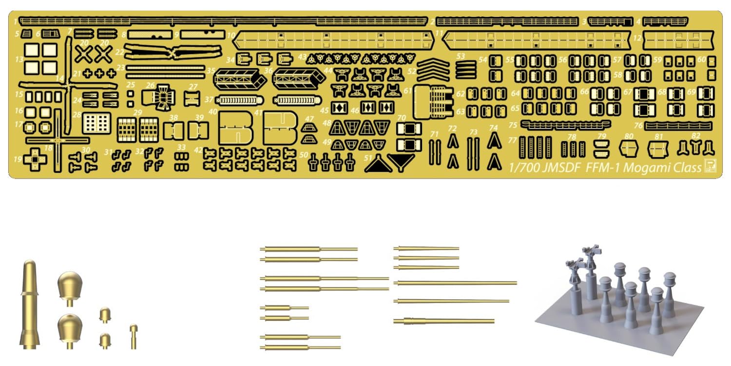 PIT-ROAD 1/700 Scale Model Parts for JMSDF Mogami-Class Destroyer