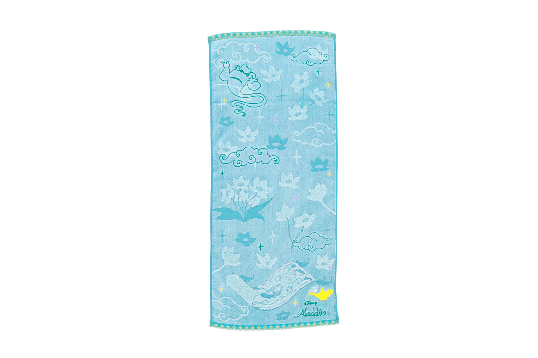 Marushin Face Towel Disney Aladdin Jasmine Iconic Lamp 100% Cotton