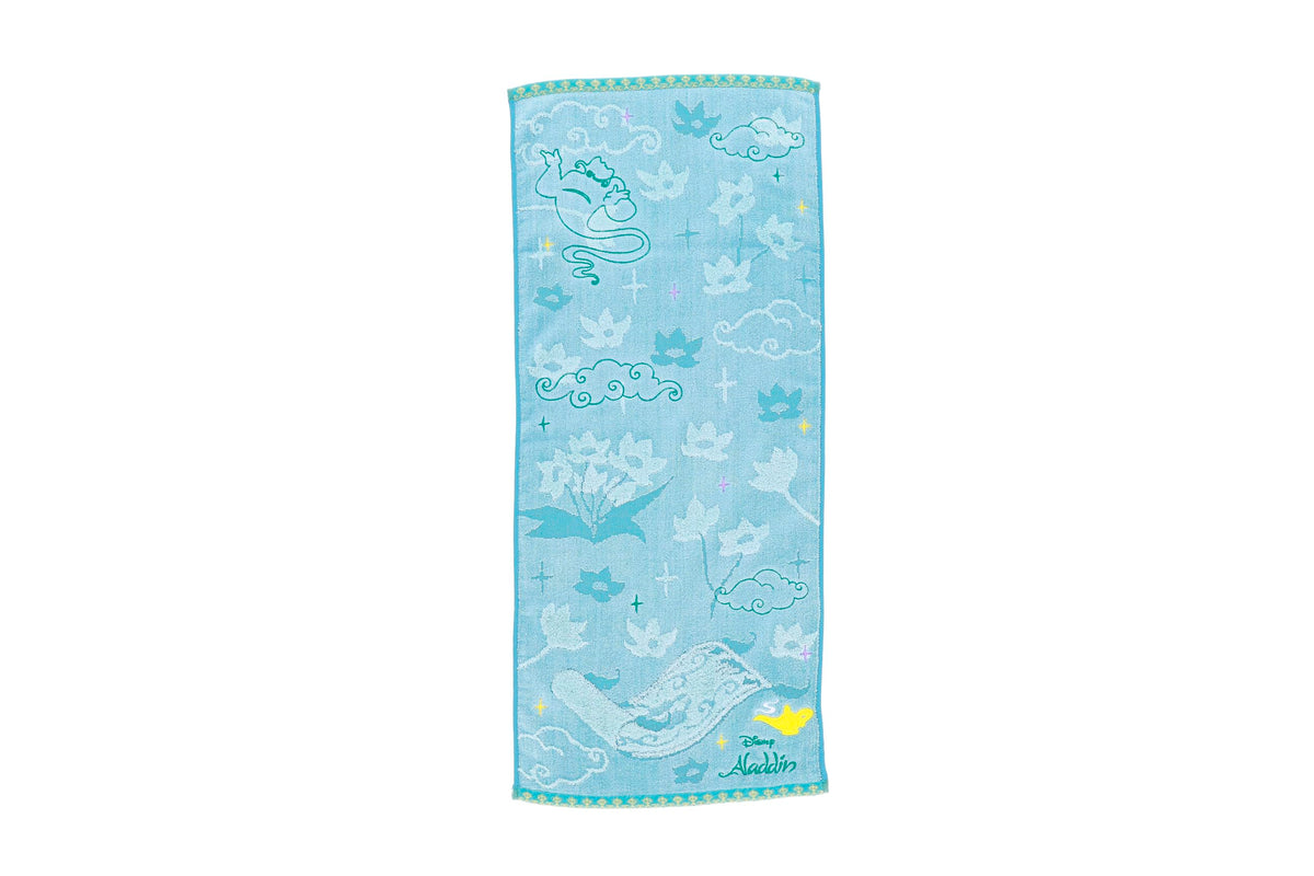 Marushin Face Towel Disney Aladdin Jasmine Iconic Lamp 100% Cotton