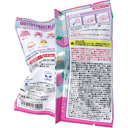 SK Japan Kirby Glitter Bath Ball Strawberry Scent 75g
