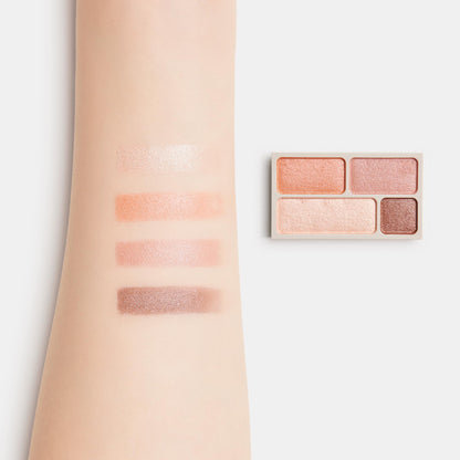 Mujirushiryouhin Eye Color Palette Coral 4.5g