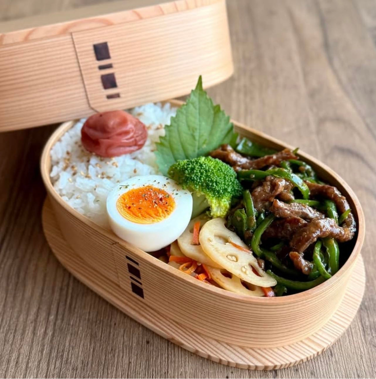 Odate Kogei Large Oval Bento Box 750ml Traditional Japanese Craft