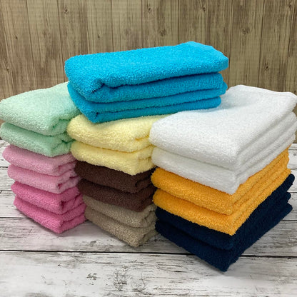 IMAMURA Face Towel Set Orange 34x85cm Japanese Cotton