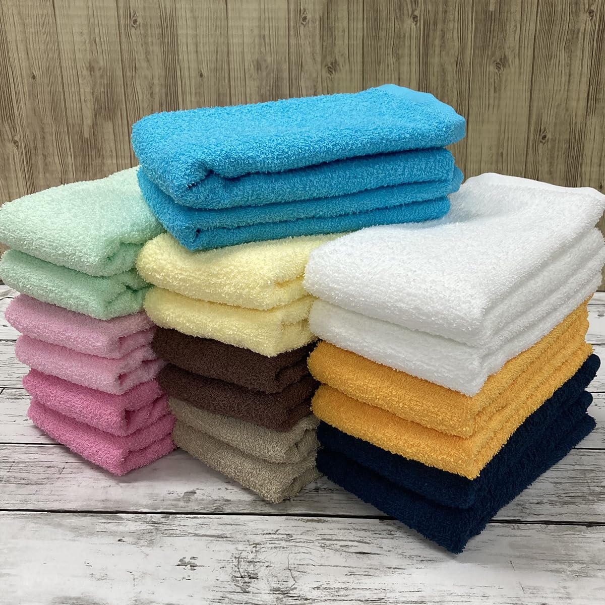 IMAMURA Face Towel Set Soft and Absorbent 34x85cm Made in Japan