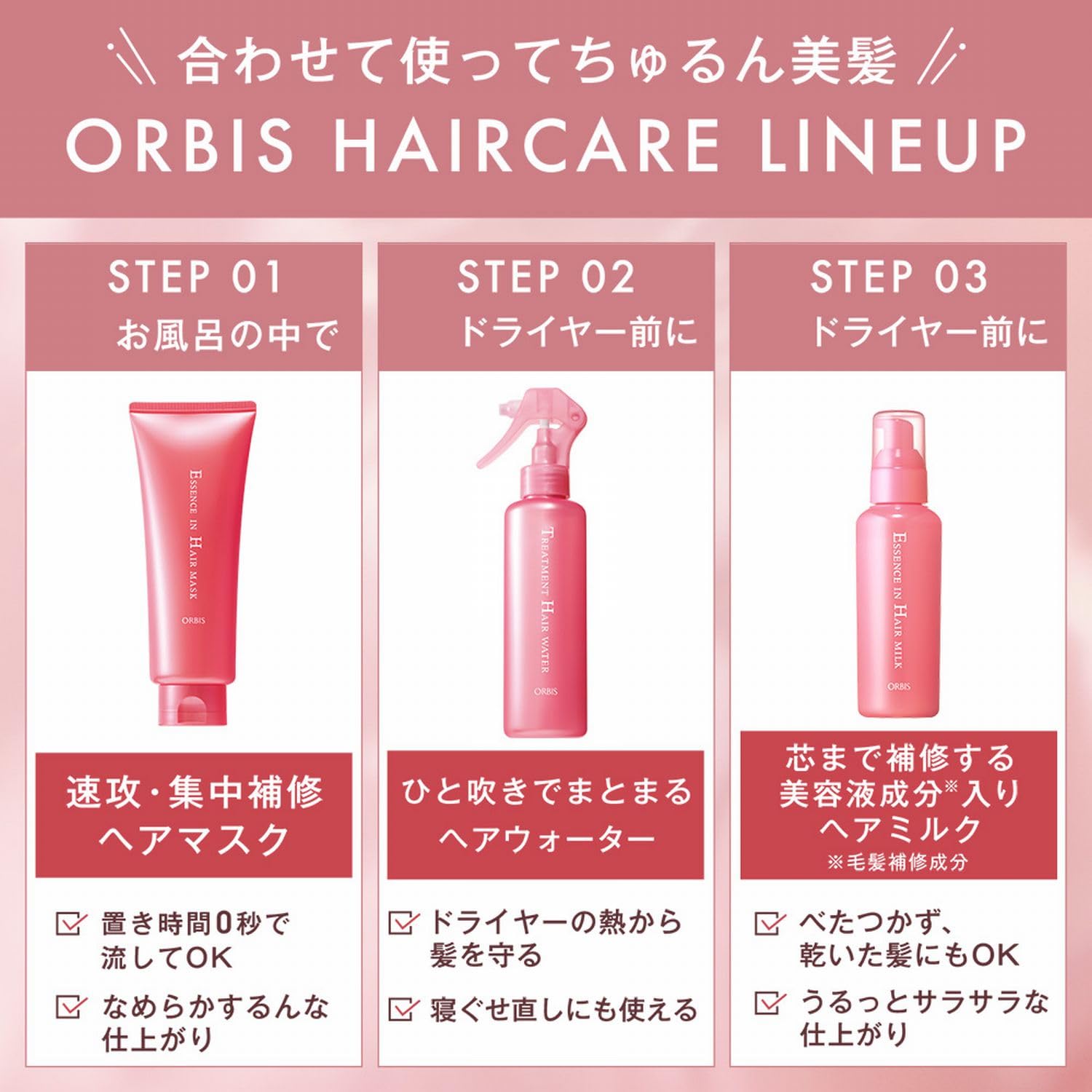 ORBIS Hair Care Set with Sanrio Characters Limited Edition