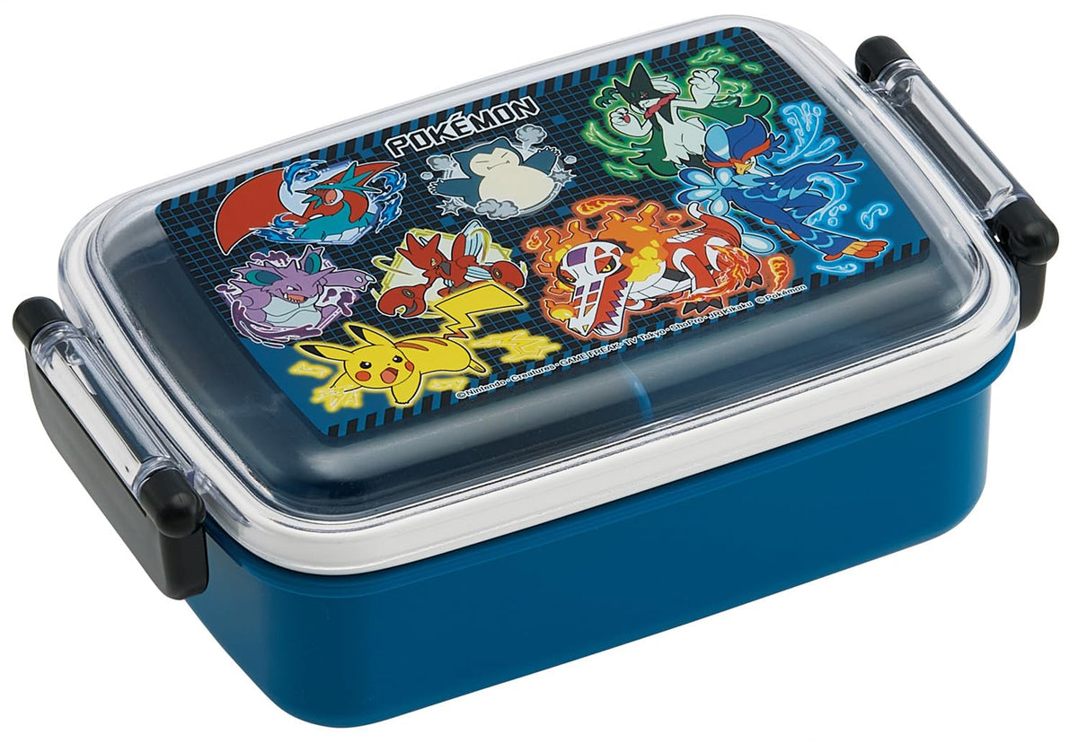 Skater Kids Lunch Box 450ml with Dome Lid Featuring Pokemon Design