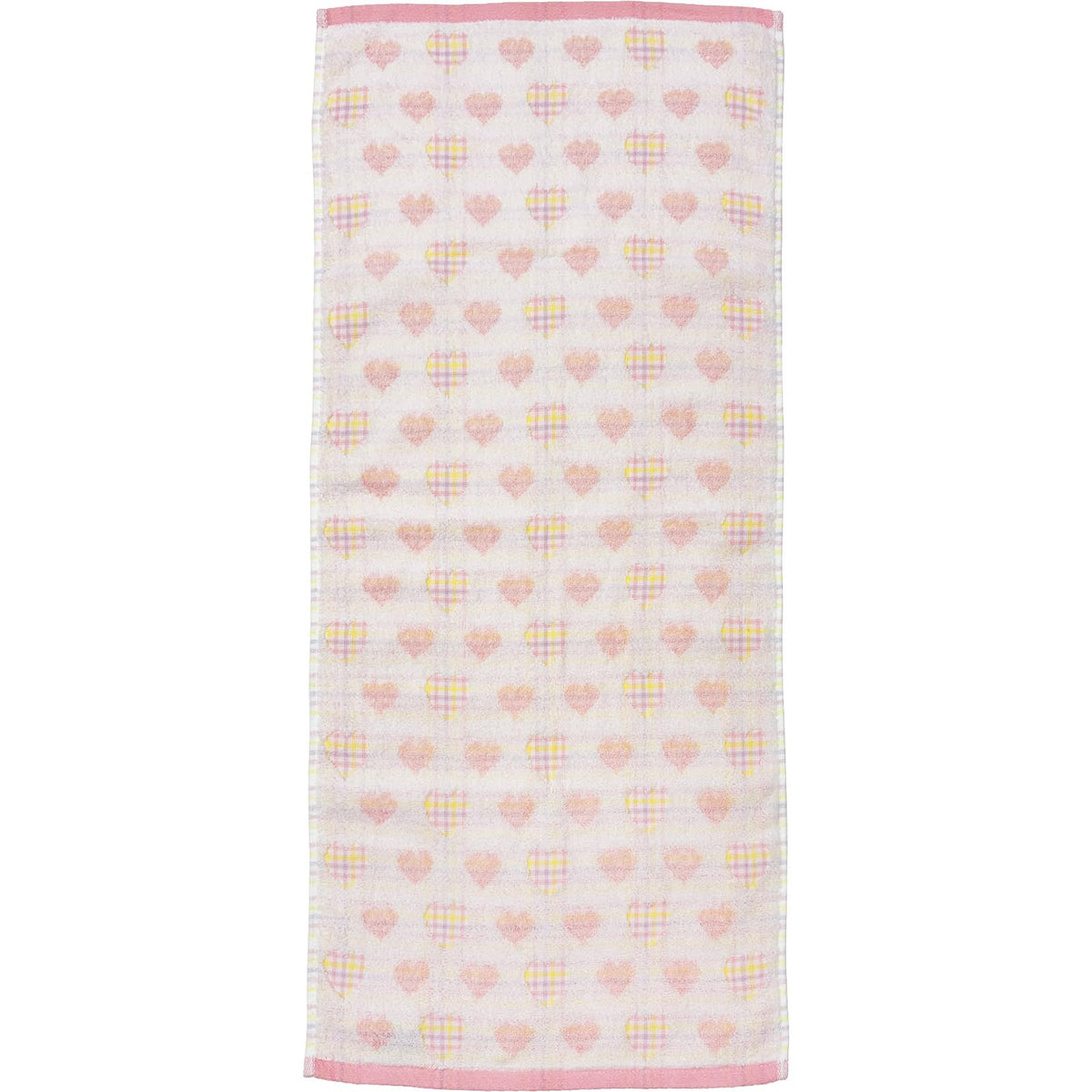 Hayashi Face Towel Melty Heart Pink 34x80cm for Daily Use