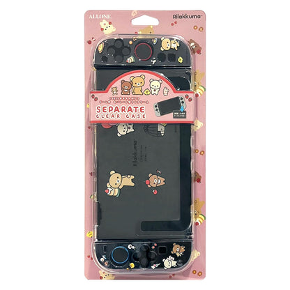 ALLONE Game Console Clear Case for Switch2 Rilakkuma 12x2x28cm