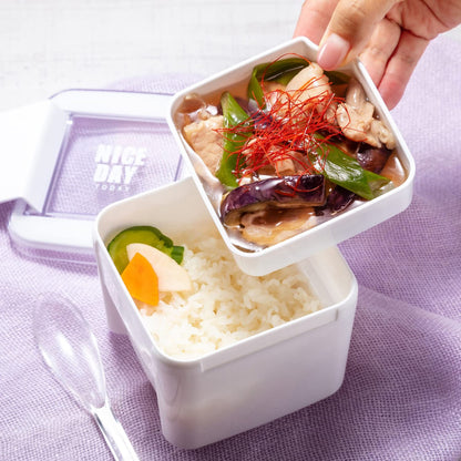 Lustroware Lunch Box Deep Type 610ml Easy Care Navy