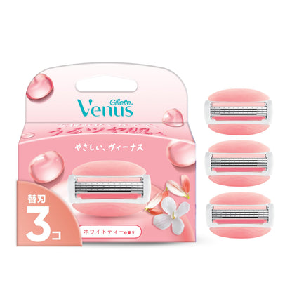 Gillette Venus Comfort Glide Razor Refills with White Tea Scent 3 Count