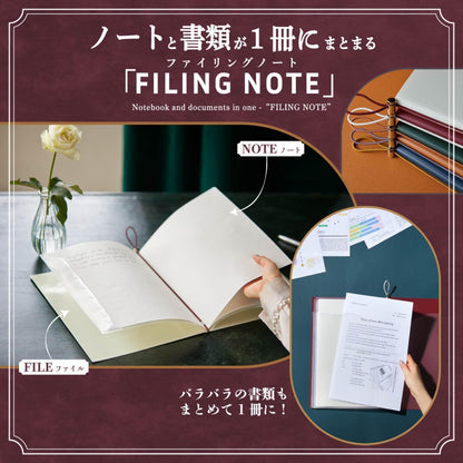 Kingjim Filing Notebook A4 Size for A3 Paper Orange