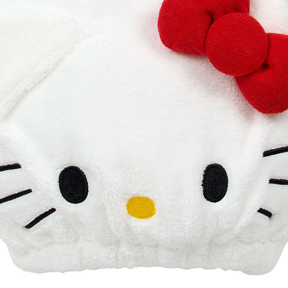 SANRIO Face Shape Cap Towel Hello Kitty for Adults