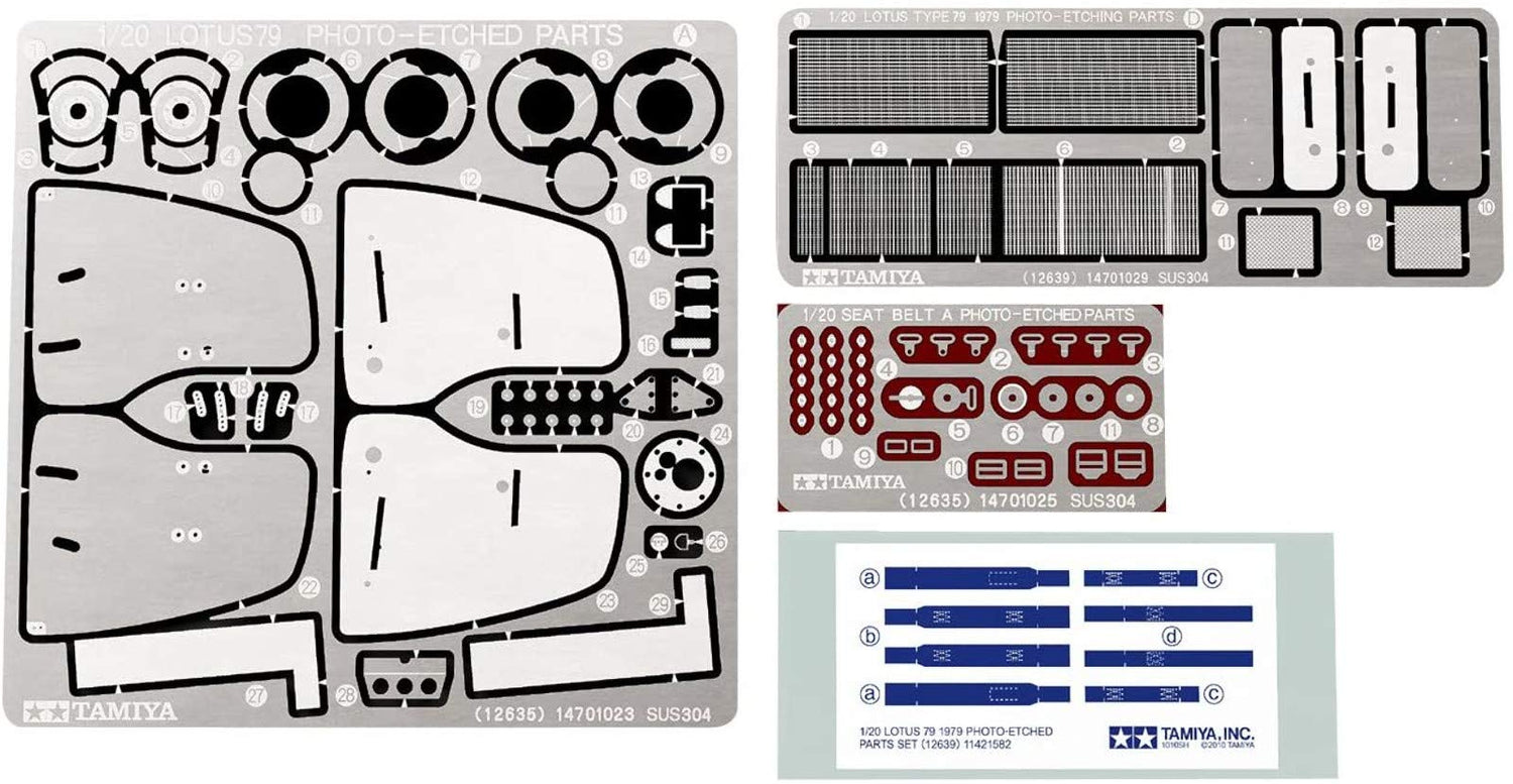 TAMIYA 1/20 Detail Up Parts Martini Lotus Type 79 Model Kit