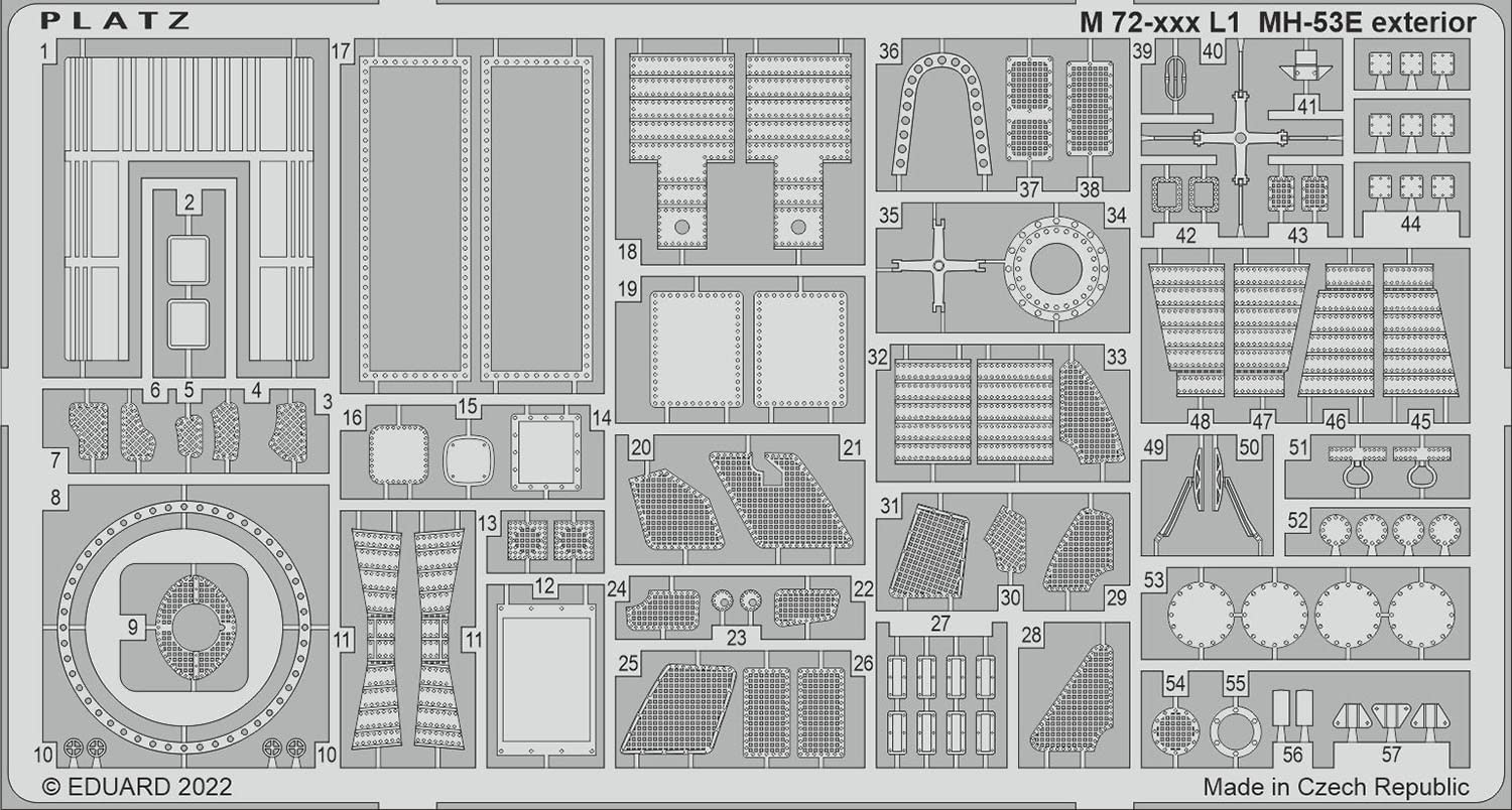 PLATZ 1/72 MH-53E Sea Dragon Detail Parts for Model Kits