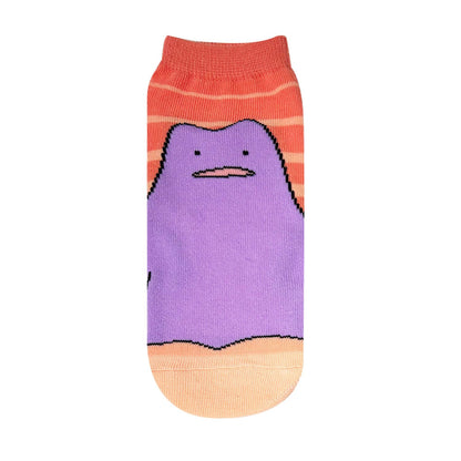Small Planet Pokémon Character Socks featuring Ditto Stripes