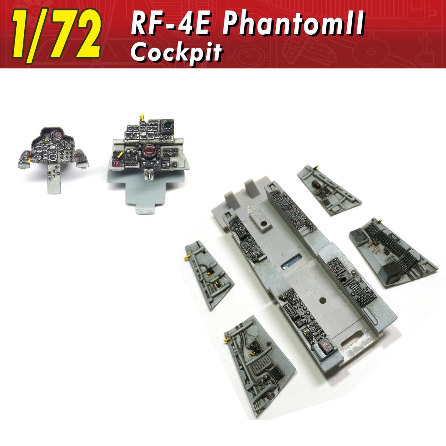 HMA 1/72 RF-4E Phantom II Cockpit Model Parts