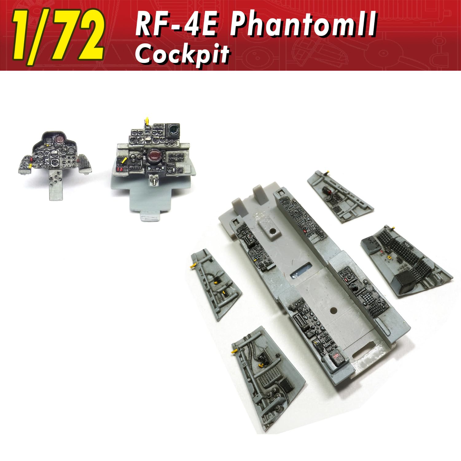 HMA 1/72 RF-4E Phantom II Cockpit Model Parts