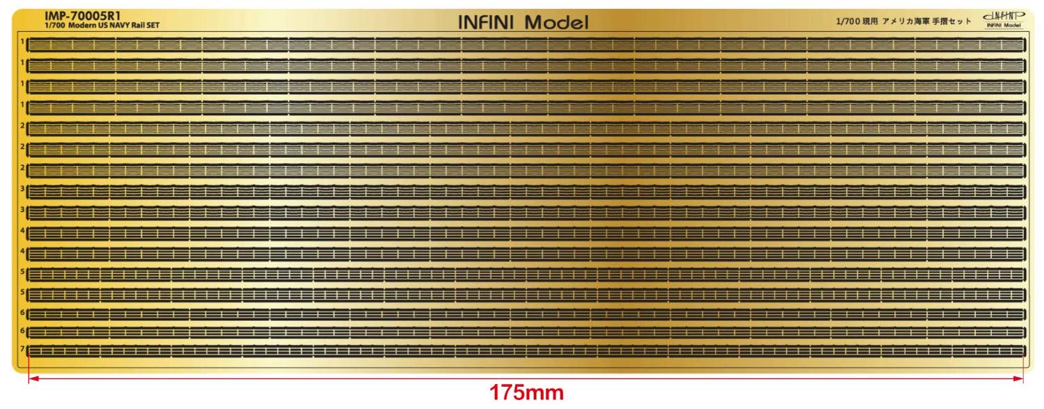 Infinity Model 1/700 Scale U.S. Navy Handrail Set Model Kit Parts