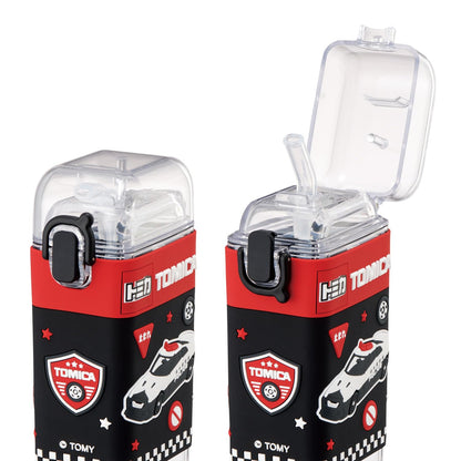 Skater Square Straw Bottle M 450ml with Shoulder Strap