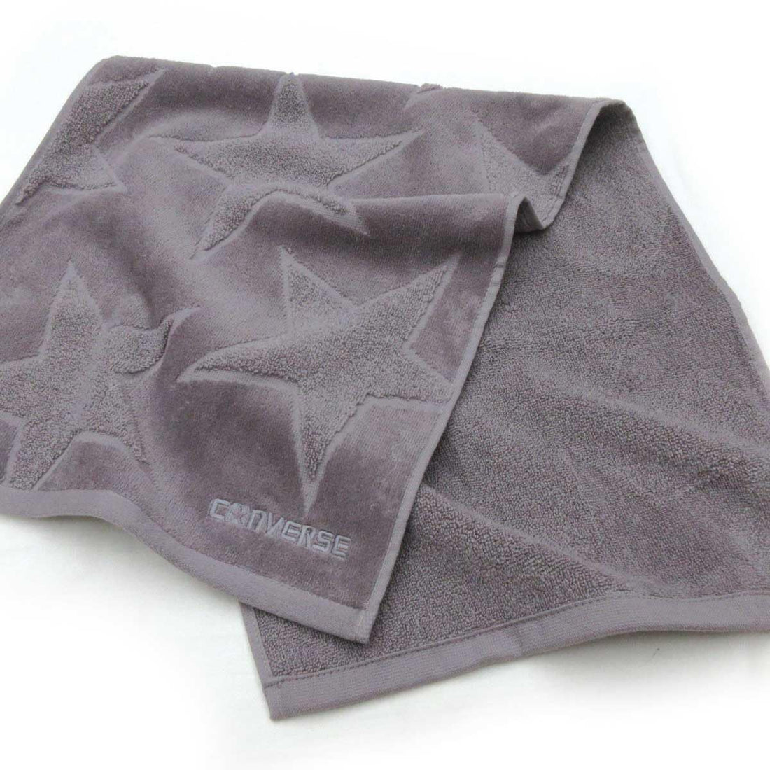 Hayashi Serviette de toilette Converse Cool Star grise, env. 34 × 80 cm