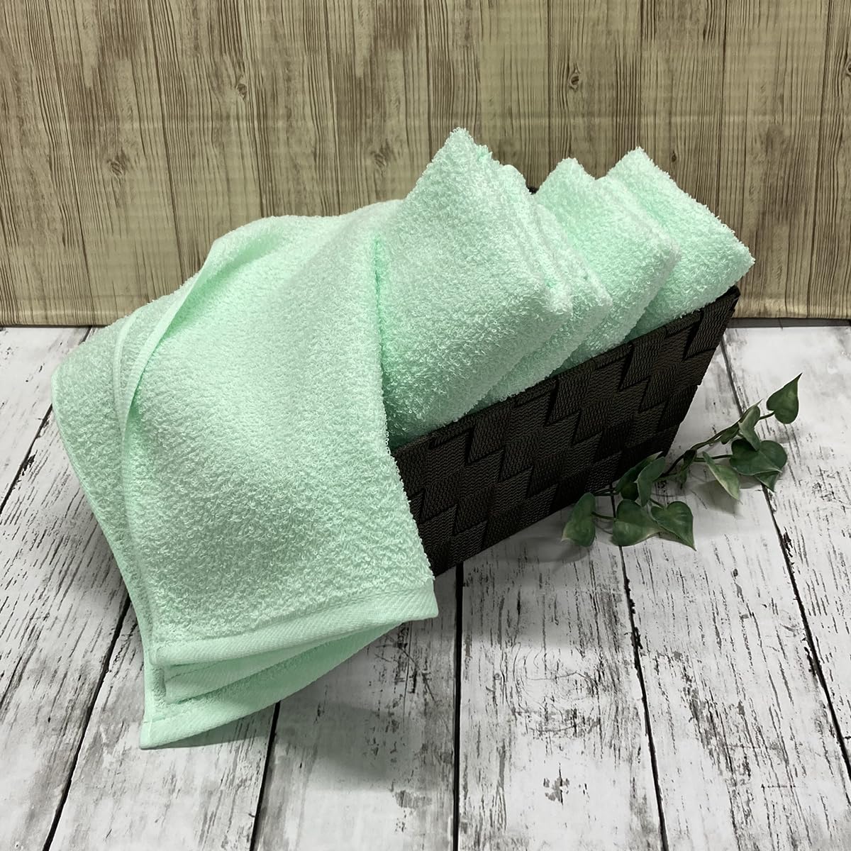 IMAMURA Face Towel Set Green 34x85cm Made in Japan