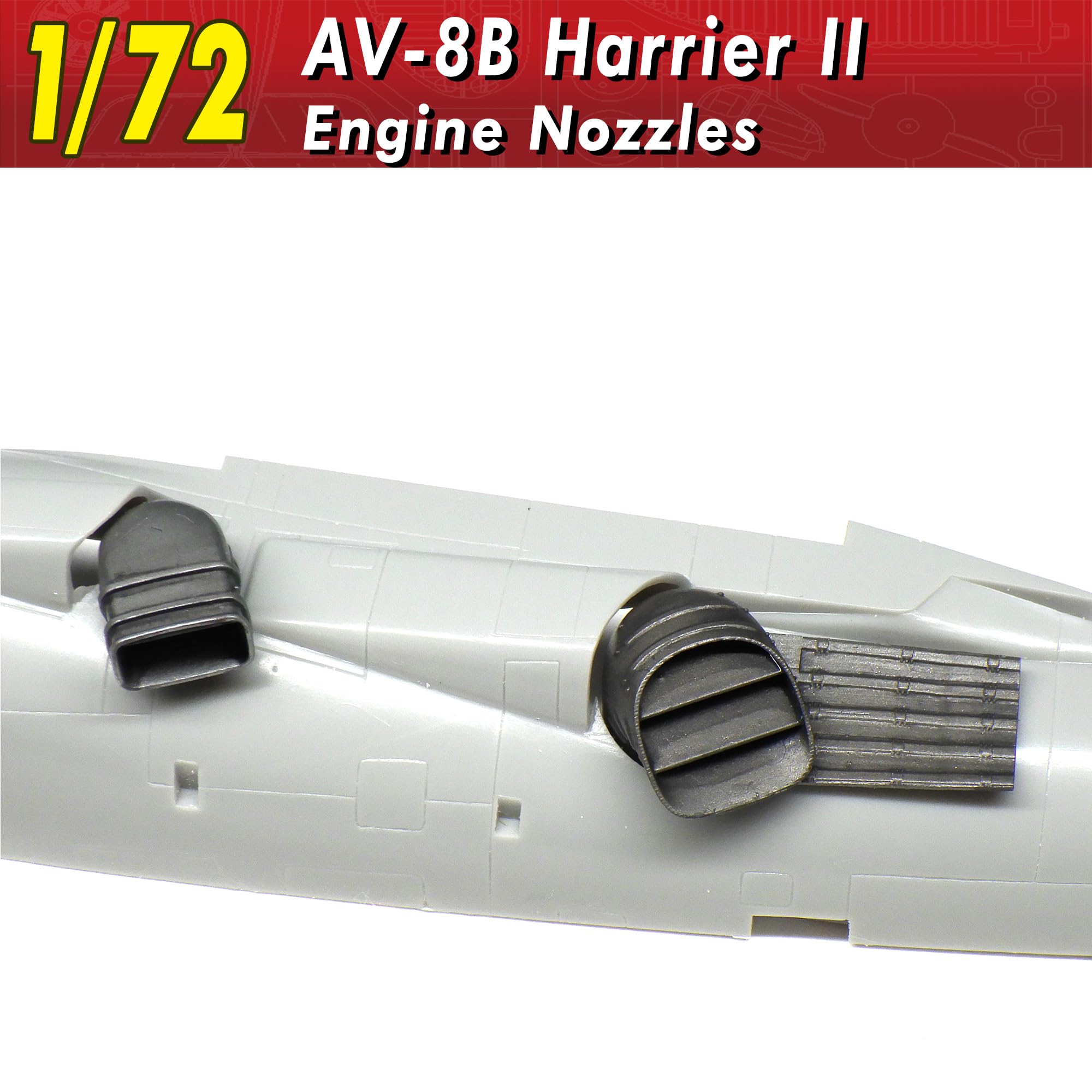 HMA 1/72 AV-8B Harrier 2 Engine Nozzle Model Parts