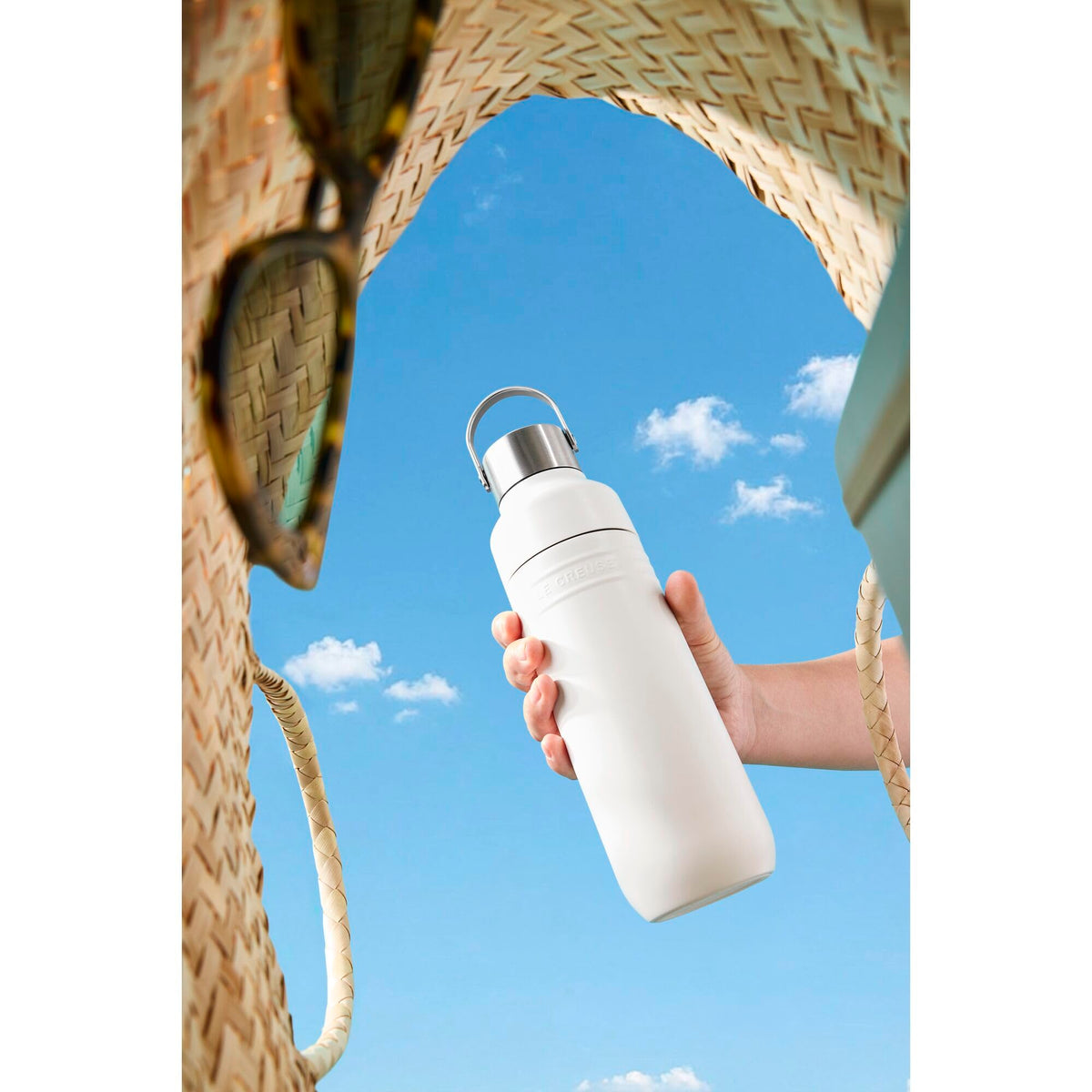 Le Creuset Stainless Steel Water Bottle 500ml Vacuum Insulated