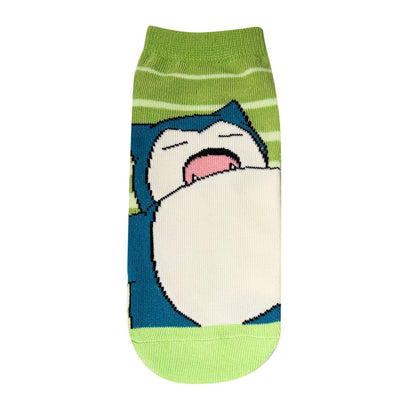 Small Planet Pokemon Character Socks Snorlax Striped Design