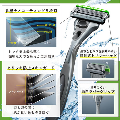 Schick Hydro Sensitive Skin Razor Holder with 3 Blades for Men