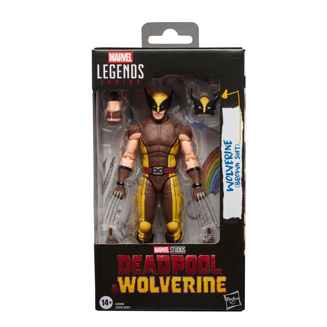 Hasbro Marvel Legends Wolverine Brown Suit 15cm Action Figure Collectible
