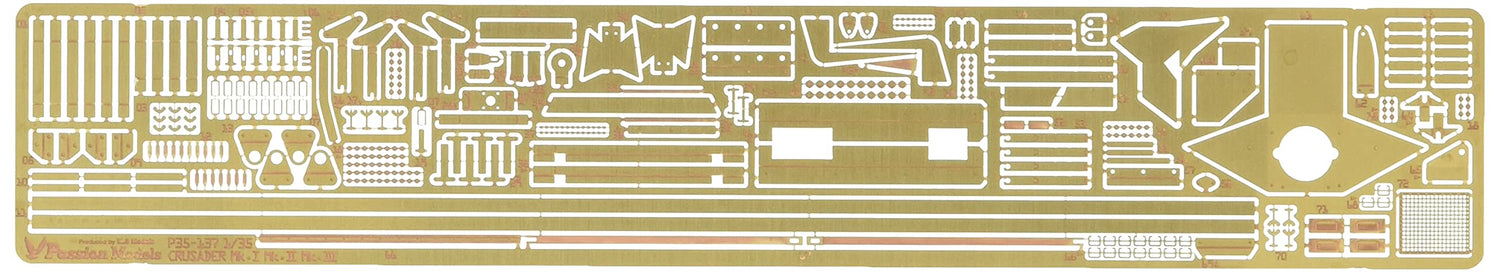 Passion Models 1/35 Crusader Mk.1 Mk.2 Mk.3 Etched Parts for Model Kits