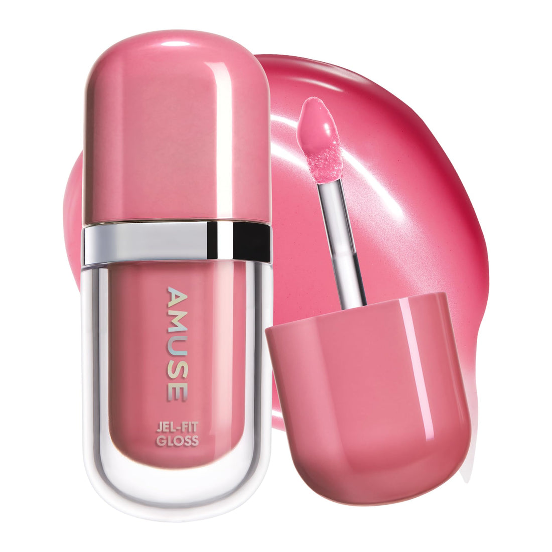 AMUSE Gel Fit Gloss Lightweight Lip Gloss White Peach 6ml