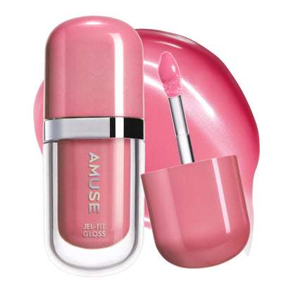 AMUSE Gel Fit Gloss Lightweight Lip Gloss White Peach 6ml
