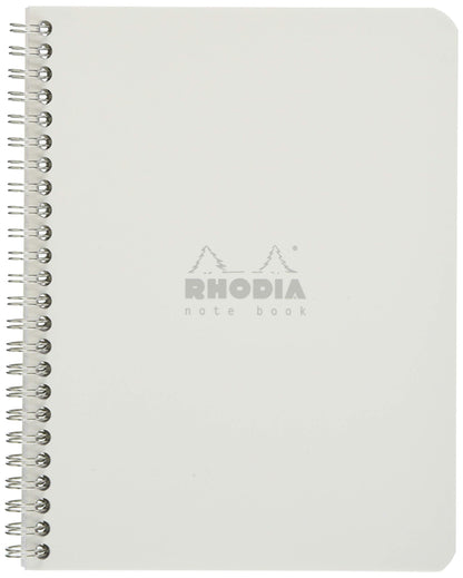 RHODIA A5 Double Ring Notebook with Water-Resistant Cover 160 Pages