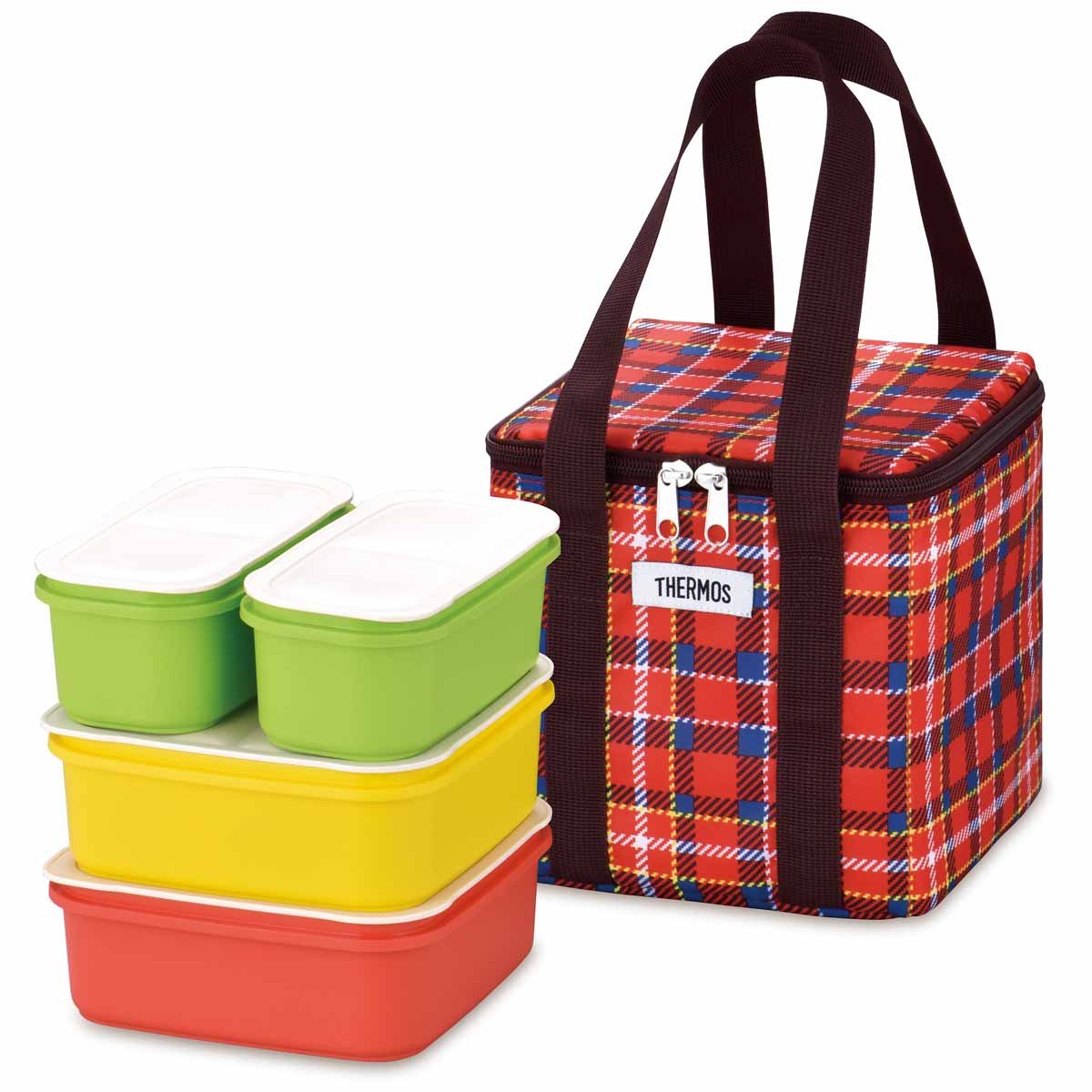 THERMOS Family Fresh Lunch Box 2.7L Red for On-the-Go Meals