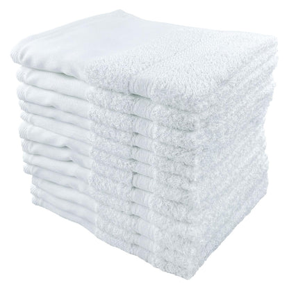 Senshu Towel White Face Towel Set 12 Pieces Lightweight Japanese Cotton
