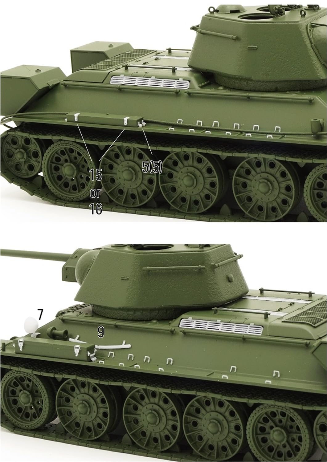 BSK Model 1/35 Russian T-34-76 T-34-85 Tank Detail Parts Set