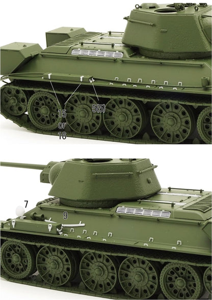 BSK Model 1/35 Russian T-34-76 T-34-85 Tank Detail Parts Set