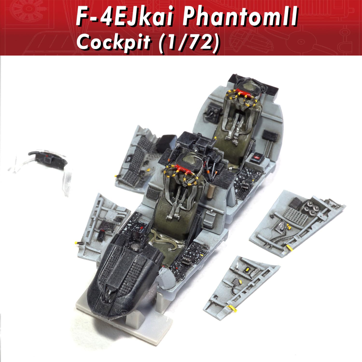 HMA 1/72 F-4EF Phantom II Cockpit Model Parts Set