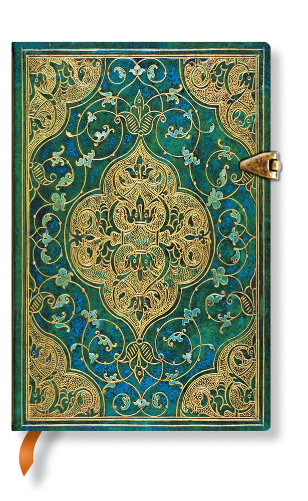 Paperblanks Turquoise A6 Mini Lined Notebook for Creative Writing