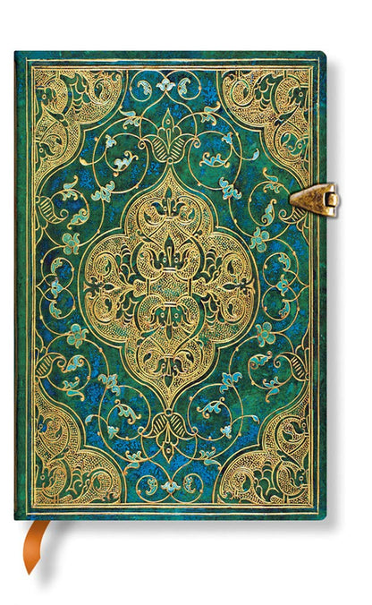 Paperblanks Turquoise A6 Mini Lined Notebook for Creative Writing