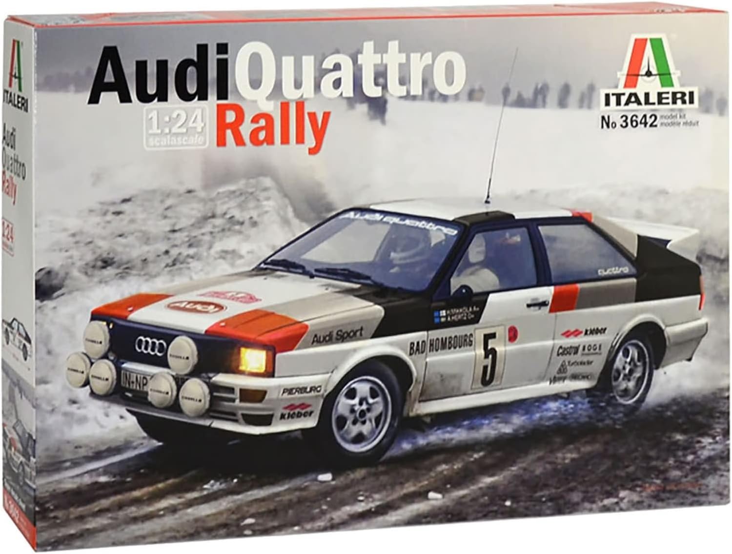 PLATZ 1/24 Audi Quattro 1981 Monte Carlo Rally Model Kit
