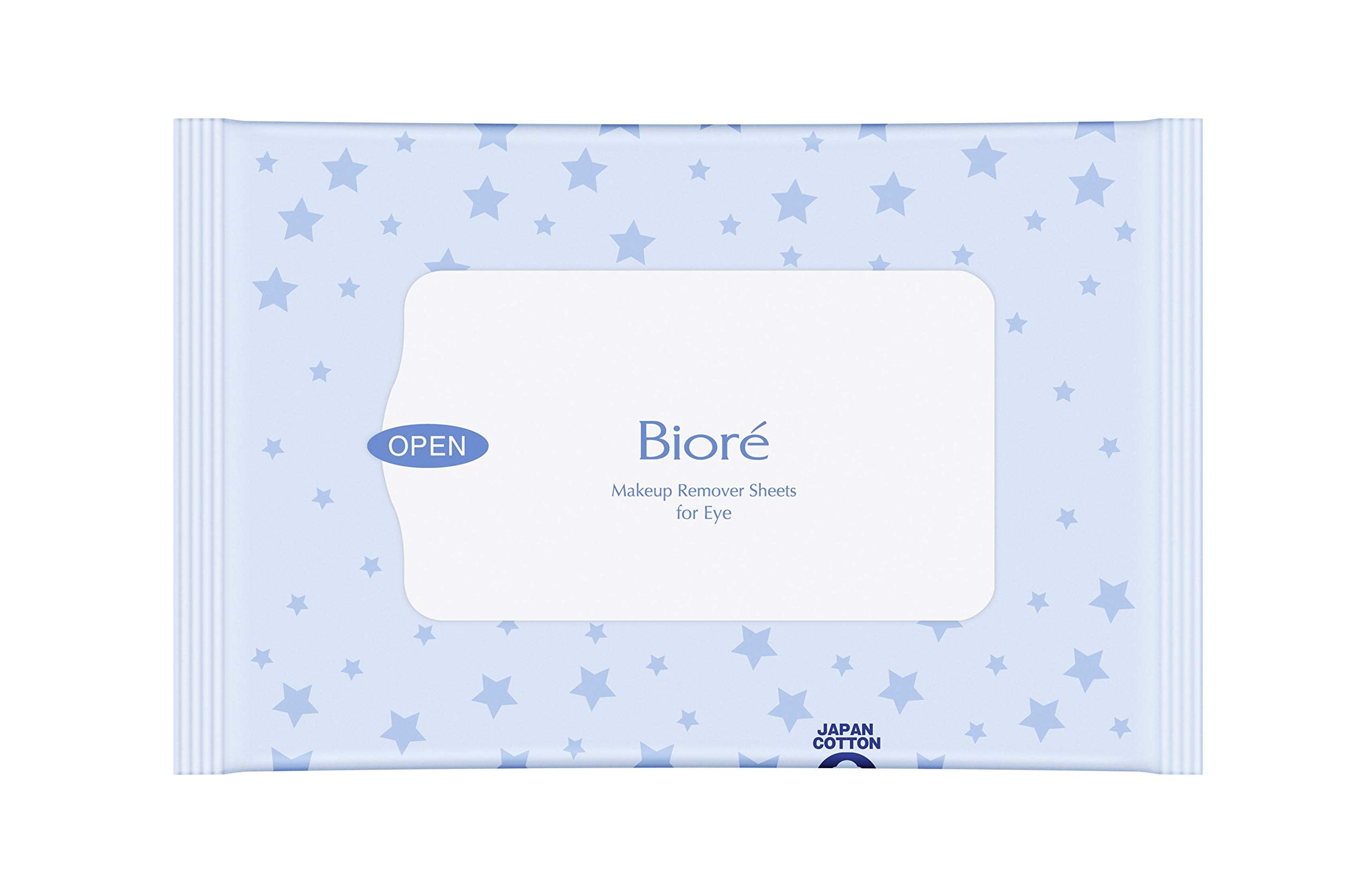 Bioré Eye Makeup Remover Wipes 36 Count for Gentle Cleansing