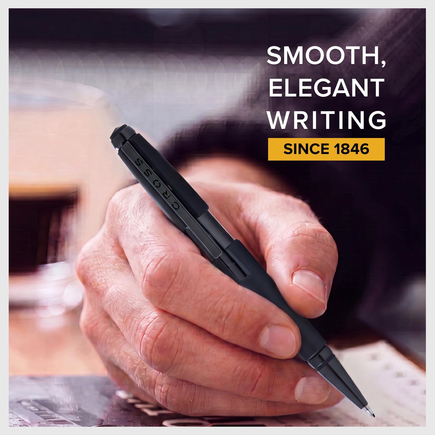 Cross Edge Ballpoint Pen Matte Black Lacquer for Smooth Writing