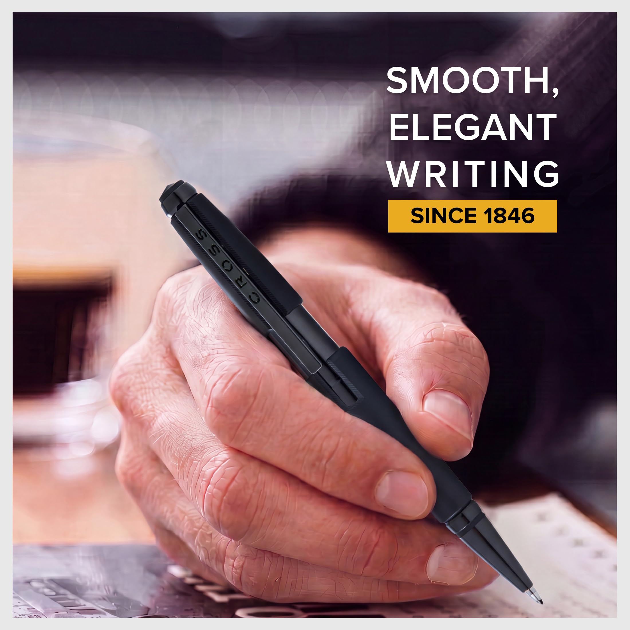 Cross Edge Ballpoint Pen Matte Black Lacquer for Smooth Writing