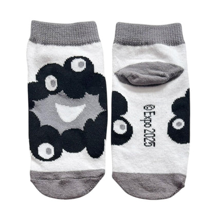Small Planet Expo 2025 Kids Socks Gray and White