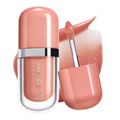 AMUSE Gel Fit Gloss Pumpkin Pearl Gloss Lightweight Lip Gloss