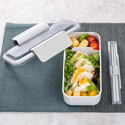 Lustroware Lunch Box Slim Easy Care 800ml Light Gray